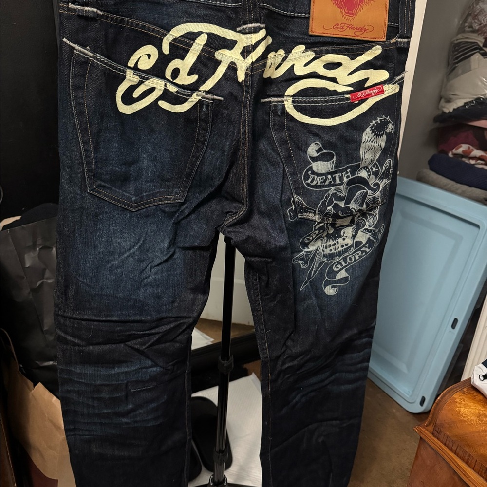 Ed Hardy Men's Death or Glory Jeans